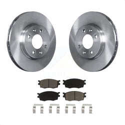 Front Disc Brake Rotors And Ceramic Pads Kit For Hyundai Accent Kia Rio Rio5 K8C-100257