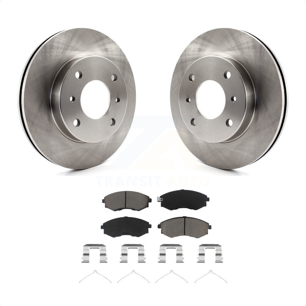 Front Disc Brake Rotors And Ceramic Pads Kit For INFINITI G20 K8C-100260 by Transit Auto