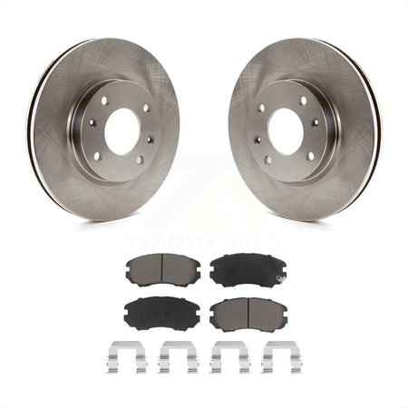 Front Disc Brake Rotors And Ceramic Pads Kit For Hyundai Sonata Kia Optima Magentis K8C-100262 by Transit Auto