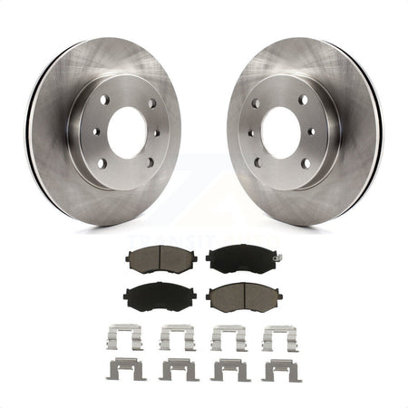 Front Disc Brake Rotors And Ceramic Pads Kit For Nissan Sentra 240SX Stanza INFINITI G20 Axxess K8C-100265 by Transit Auto