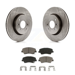 Front Disc Brake Rotors And Ceramic Pads Kit For Kia Rio K8C-100277
