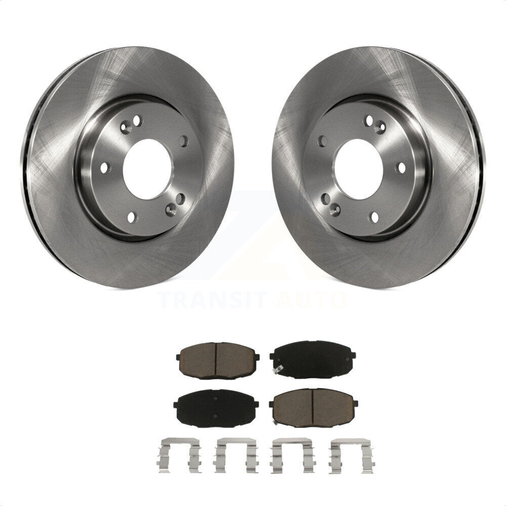 Front Disc Brake Rotors And Ceramic Pads Kit For Hyundai Elantra K8C-100278 by Transit Auto