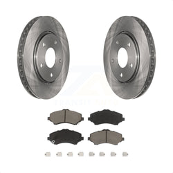 Front Disc Brake Rotors And Ceramic Pads Kit For Dodge Grand Caravan Chrysler Town & Country Journey Volkswagen Routan Ram C/V K8C-100284