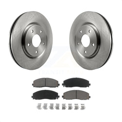 Front Disc Brake Rotors And Ceramic Pads Kit For Dodge Grand Caravan Chrysler Journey Town & Country Pacifica Ram C/V Volkswagen Routan Voyager K8C-100285