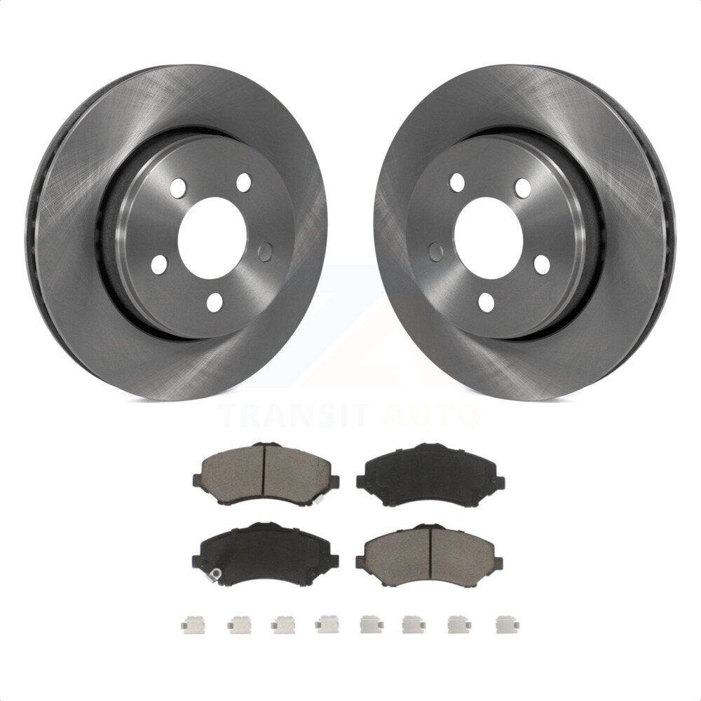 Front Disc Brake Rotors And Ceramic Pads Kit For Jeep Liberty Dodge Nitro K8C-100287 by Transit Auto