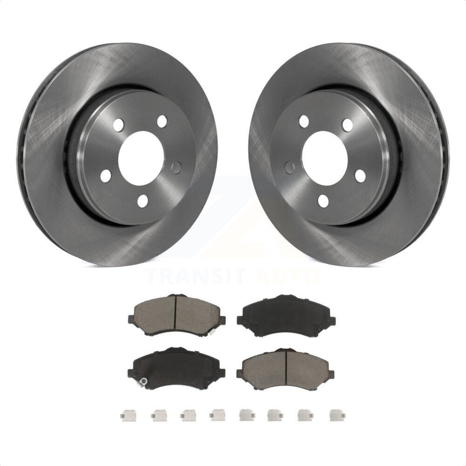 Front Disc Brake Rotors And Ceramic Pads Kit For Jeep Liberty Dodge Nitro K8C-100287 by Transit Auto