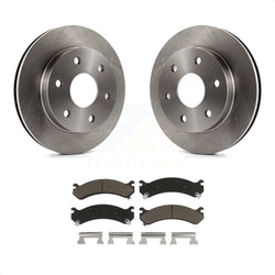 Front Disc Brake Rotors And Ceramic Pads Kit For 2006-2006 Chevrolet Express 2500 GMC Savana K8C-100291