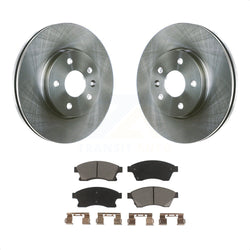 Front Disc Brake Rotors And Ceramic Pads Kit For Chevrolet Cruze Sonic Limited K8C-100293