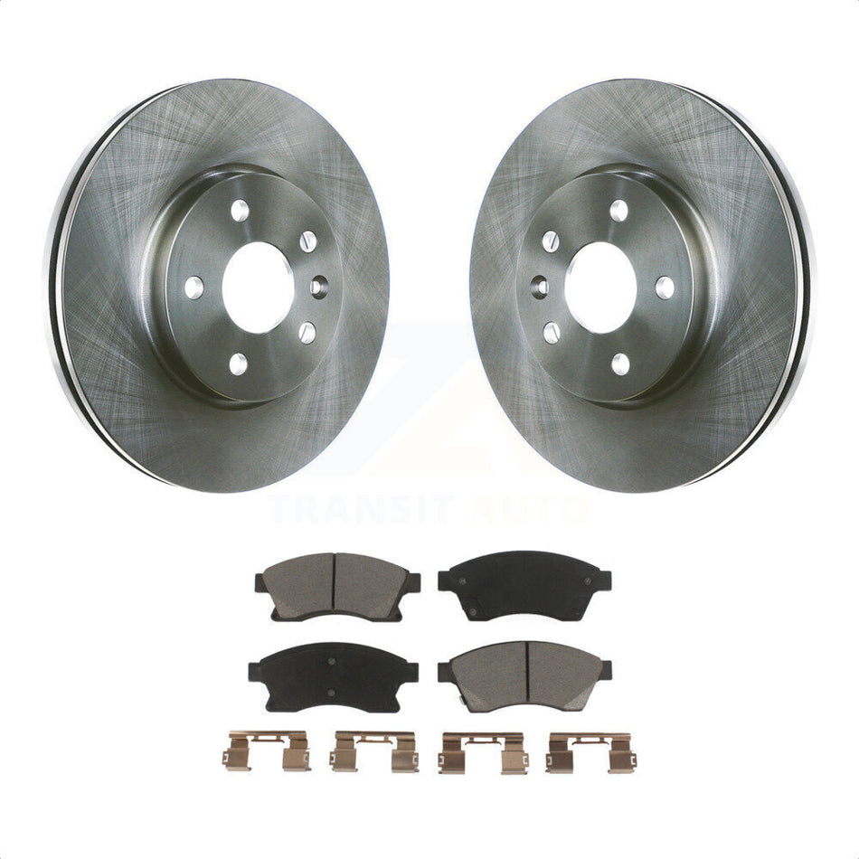 Front Disc Brake Rotors And Ceramic Pads Kit For Chevrolet Cruze Sonic Limited K8C-100293 by Transit Auto