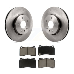 Front Disc Brake Rotors And Ceramic Pads Kit For Cadillac ATS K8C-100297