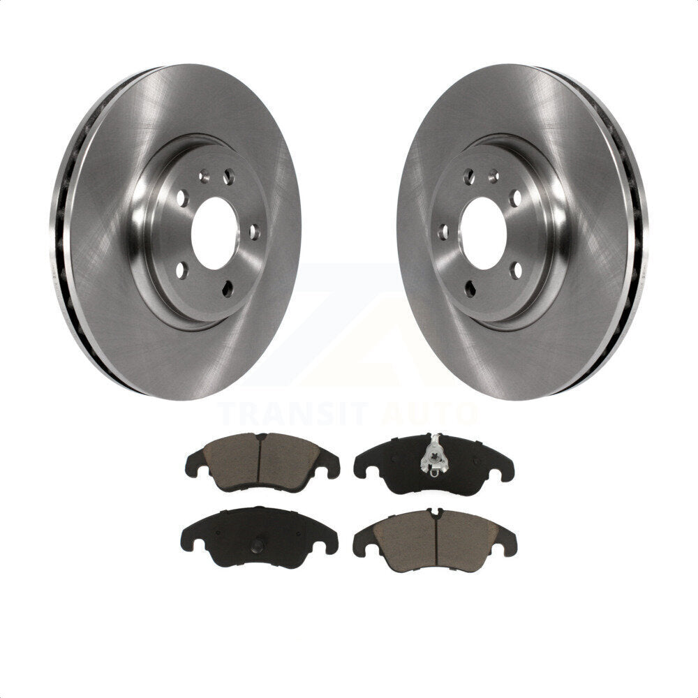 Front Disc Brake Rotors And Ceramic Pads Kit For Audi A4 Quattro Q5 A5 allroad K8C-100303 by Transit Auto