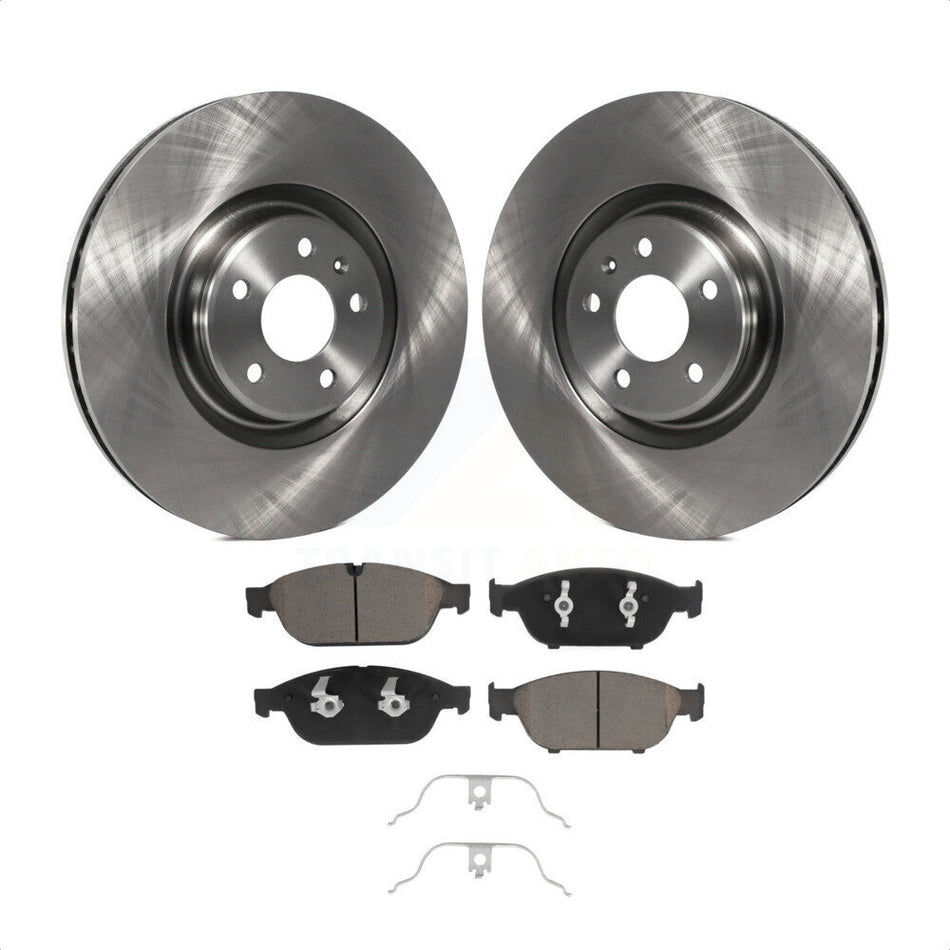 Front Disc Brake Rotors And Ceramic Pads Kit For Audi A6 Quattro A7 K8C-100304 by Transit Auto