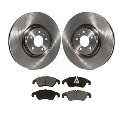 Front Disc Brake Rotors And Ceramic Pads Kit For Audi A6 K8C-100305