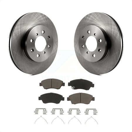 Front Disc Brake Rotors And Ceramic Pads Kit For Honda Civic Fit del Sol K8C-100309 by Transit Auto