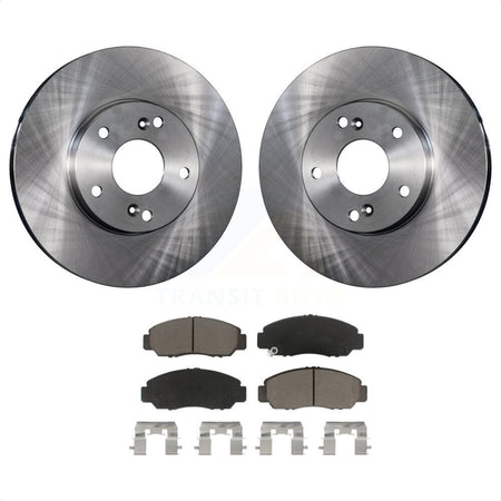 Front Disc Brake Rotors And Ceramic Pads Kit For Honda Accord Civic Acura CSX K8C-100313 by Transit Auto