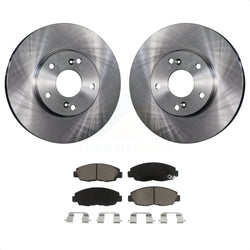 Front Disc Brake Rotors And Ceramic Pads Kit For 2011 Honda Civic GX K8C-100314