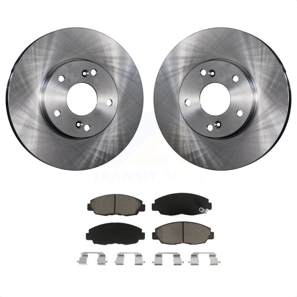 Front Disc Brake Rotors And Ceramic Pads Kit For 2011 Honda Civic GX K8C-100314 by Transit Auto