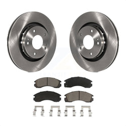 Front Disc Brake Rotors And Ceramic Pads Kit For Mitsubishi Lancer Outlander PHEV K8C-100321