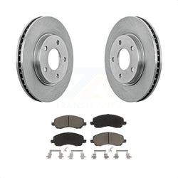 Front Disc Brake Rotors And Ceramic Pads Kit For Dodge Caliber Mitsubishi Lancer K8C-100324
