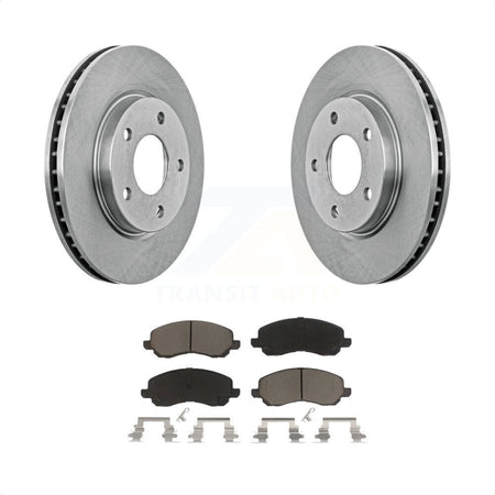 Front Disc Brake Rotors And Ceramic Pads Kit For Dodge Caliber Mitsubishi Lancer K8C-100324 by Transit Auto