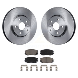 Front Disc Brake Rotors And Ceramic Pads Kit For Chevrolet Equinox GMC Terrain Malibu Buick Impala LaCrosse Regal Limited Allure K8C-100334