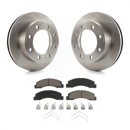 Front Disc Brake Rotors And Ceramic Pads Kit For Ford F-250 Super Duty F-350 Excursion K8C-100359 by Transit Auto