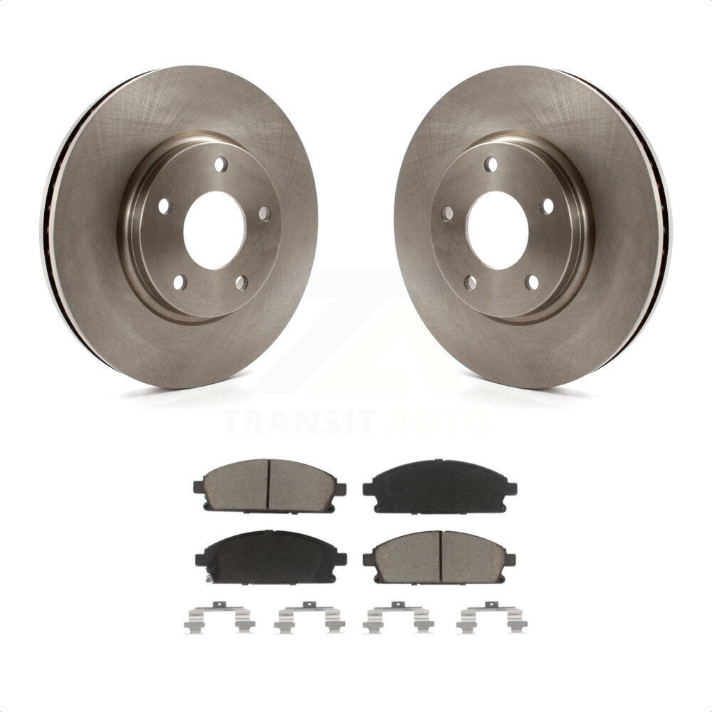 Front Disc Brake Rotors And Ceramic Pads Kit For 2004-2009 Nissan Quest K8C-100365 by Transit Auto