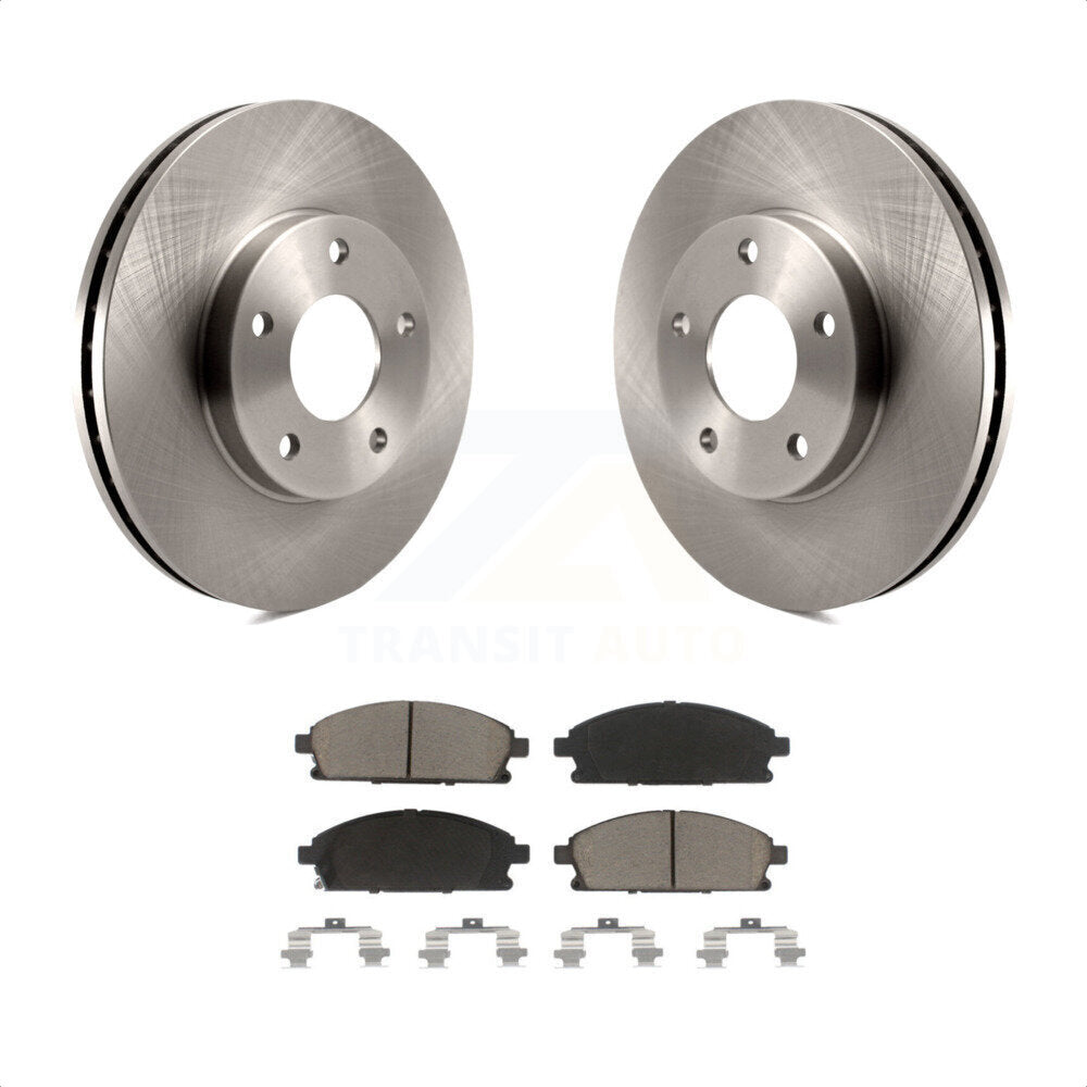 Front Disc Brake Rotors And Ceramic Pads Kit For 2004-2006 Nissan X-Trail K8C-100366 by Transit Auto