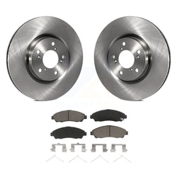 Front Disc Brake Rotors And Ceramic Pads Kit For Honda Pilot Acura MDX RLX ZDX K8C-100375