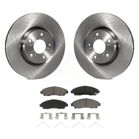 Front Disc Brake Rotors And Ceramic Pads Kit For Honda Pilot Acura MDX RLX ZDX K8C-100375 by Transit Auto