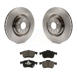 Front Disc Brake Rotors And Ceramic Pads Kit For 2014-2020 Fiat 500L K8C-100391