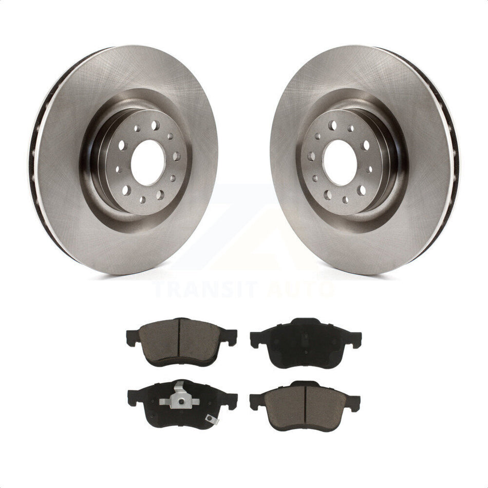 Front Disc Brake Rotors And Ceramic Pads Kit For 2014-2020 Fiat 500L K8C-100391 by Transit Auto