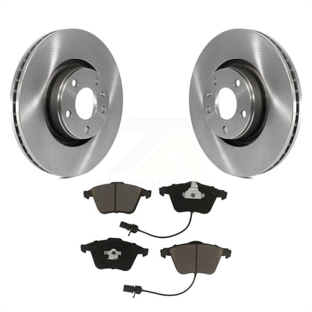 Front Disc Brake Rotors And Ceramic Pads Kit For Audi A6 Quattro With 321mm Diameter Rotor K8C-100392 by Transit Auto