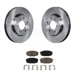 Front Disc Brake Rotors And Ceramic Pads Kit For Kia Forte Koup Forte5 K8C-100397