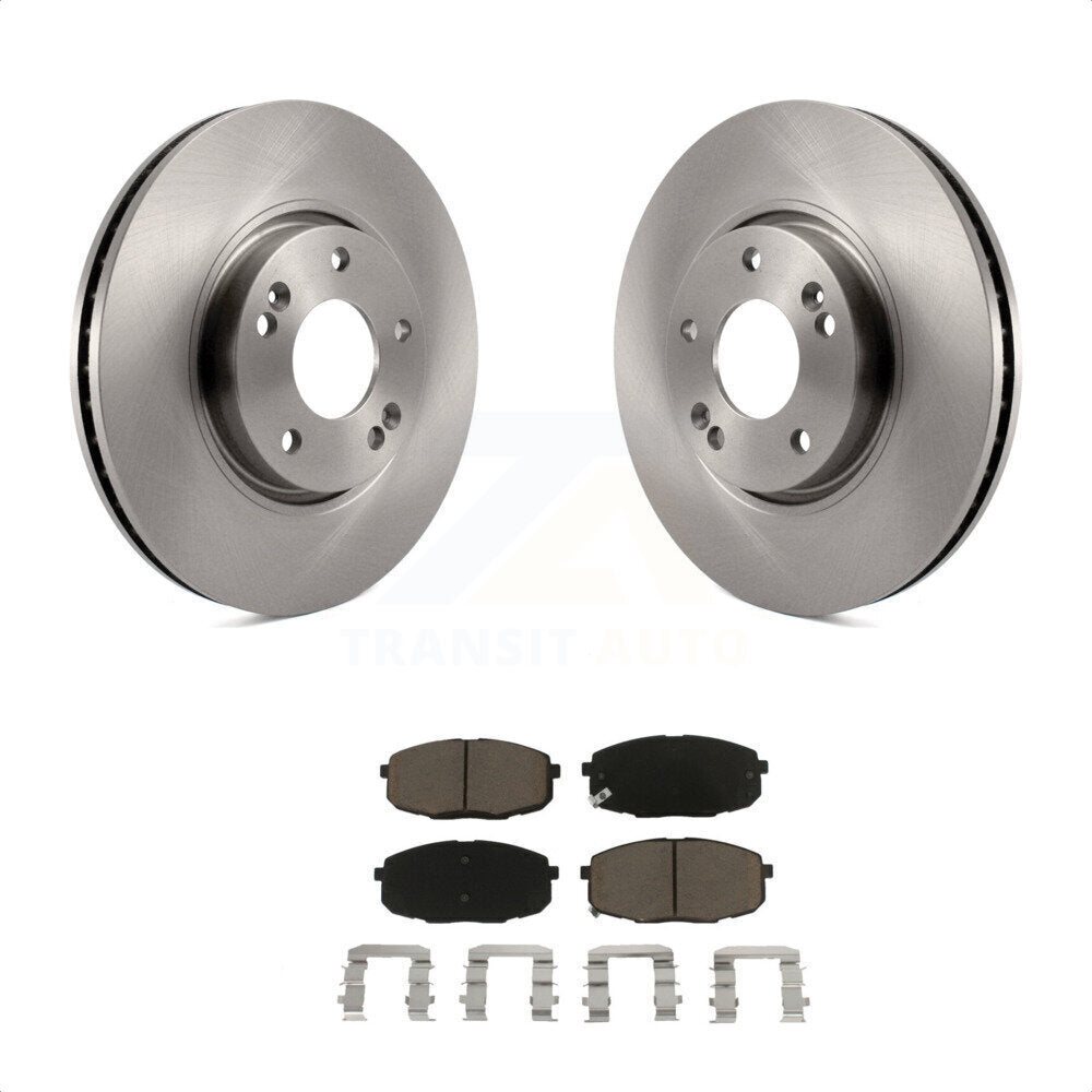 Front Disc Brake Rotors And Ceramic Pads Kit For Kia Forte Koup Forte5 K8C-100398 by Transit Auto