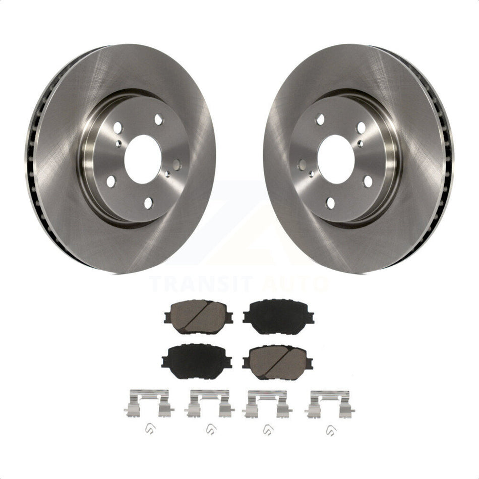 Front Disc Brake Rotors And Ceramic Pads Kit For Lexus IS250 K8C-100405 by Transit Auto