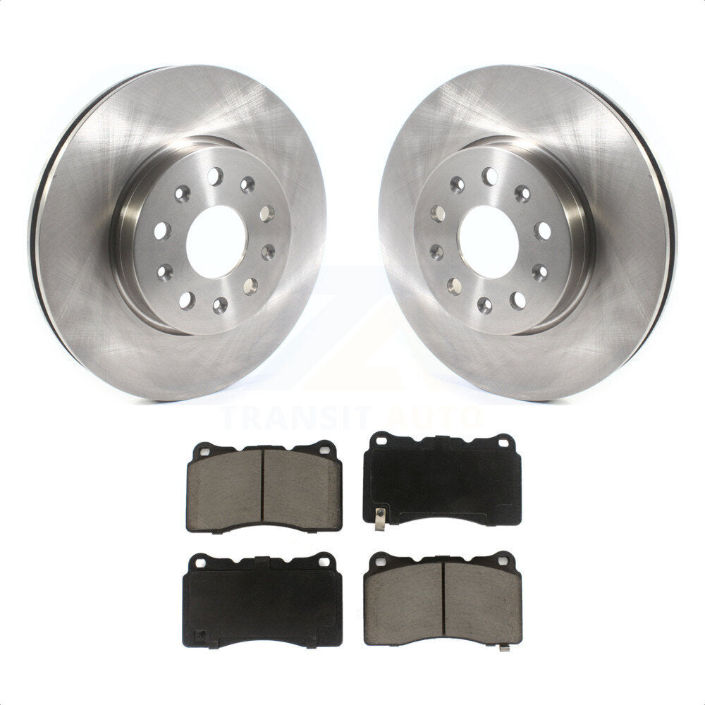 Front Disc Brake Rotors And Ceramic Pads Kit For Chevrolet Camaro Cadillac CTS CT6 K8C-100407 by Transit Auto