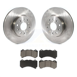 Front Disc Brake Rotors And Ceramic Pads Kit For 2019-2020 Chevrolet Camaro LT LS With 6 Piston Brembo Calipers K8C-100409