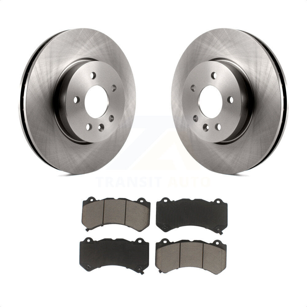 Front Disc Brake Rotors And Ceramic Pads Kit For Cadillac ATS V K8C-100412 by Transit Auto