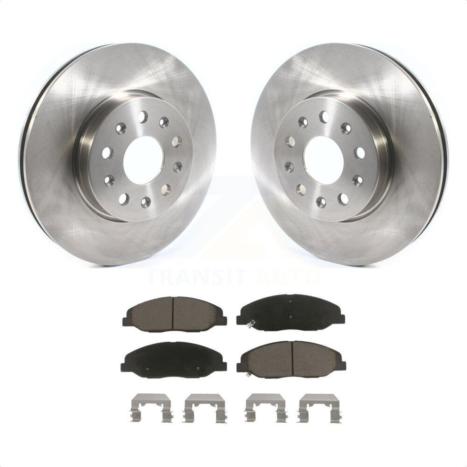 Front Disc Brake Rotors And Ceramic Pads Kit For Cadillac CTS Without Heavy Duty Brakes K8C-100417 by Transit Auto