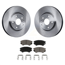 Front Disc Brake Rotors And Ceramic Pads Kit For 2010-2015 Chevrolet Camaro LT LS K8C-100418