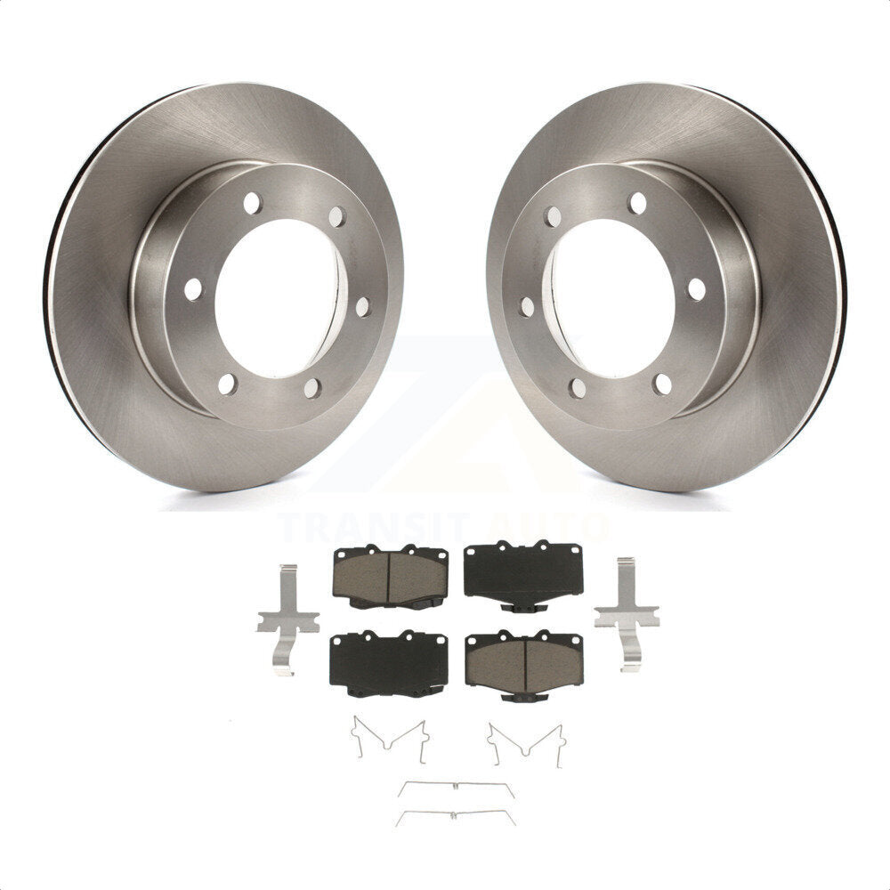 Front Disc Brake Rotors And Ceramic Pads Kit For Toyota 4Runner Tacoma K8C-100423 by Transit Auto