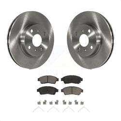 Front Disc Brake Rotors And Ceramic Pads Kit For 1993-1997 Toyota Corolla Geo Prizm K8C-100445