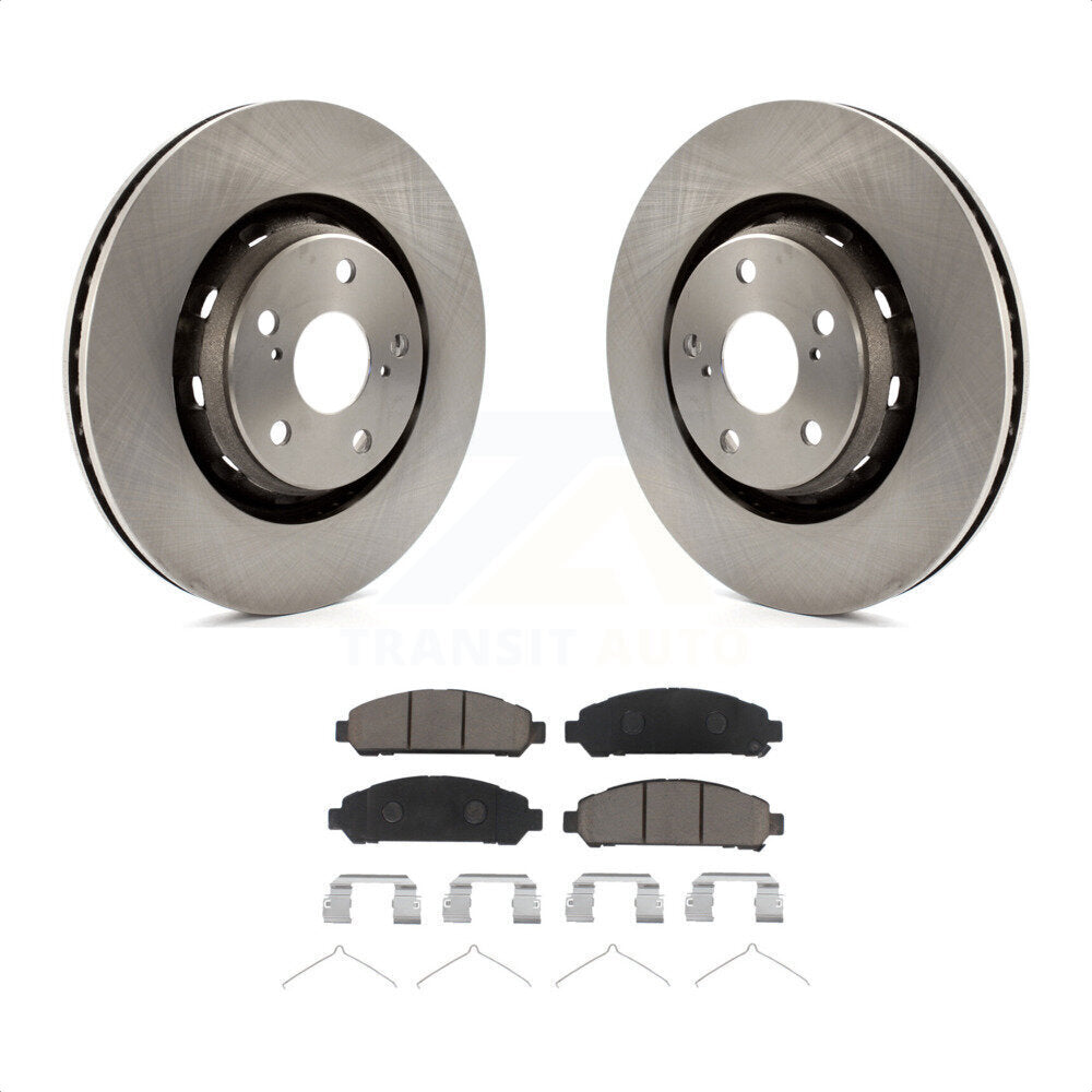 Front Disc Brake Rotors And Ceramic Pads Kit For 2009-2016 Toyota Venza K8C-100448 by Transit Auto