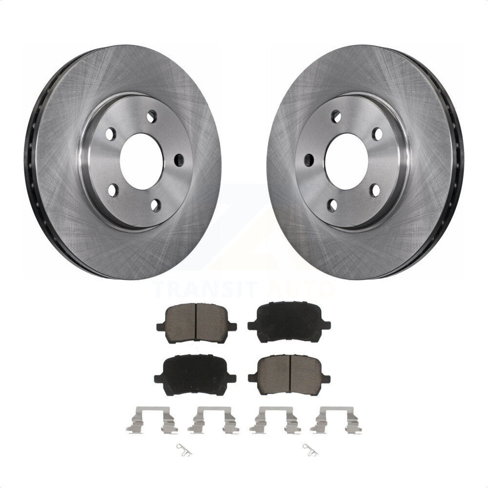 Front Disc Brake Rotors And Ceramic Pads Kit For Chevrolet Malibu Pontiac G6 K8C-100451 by Transit Auto