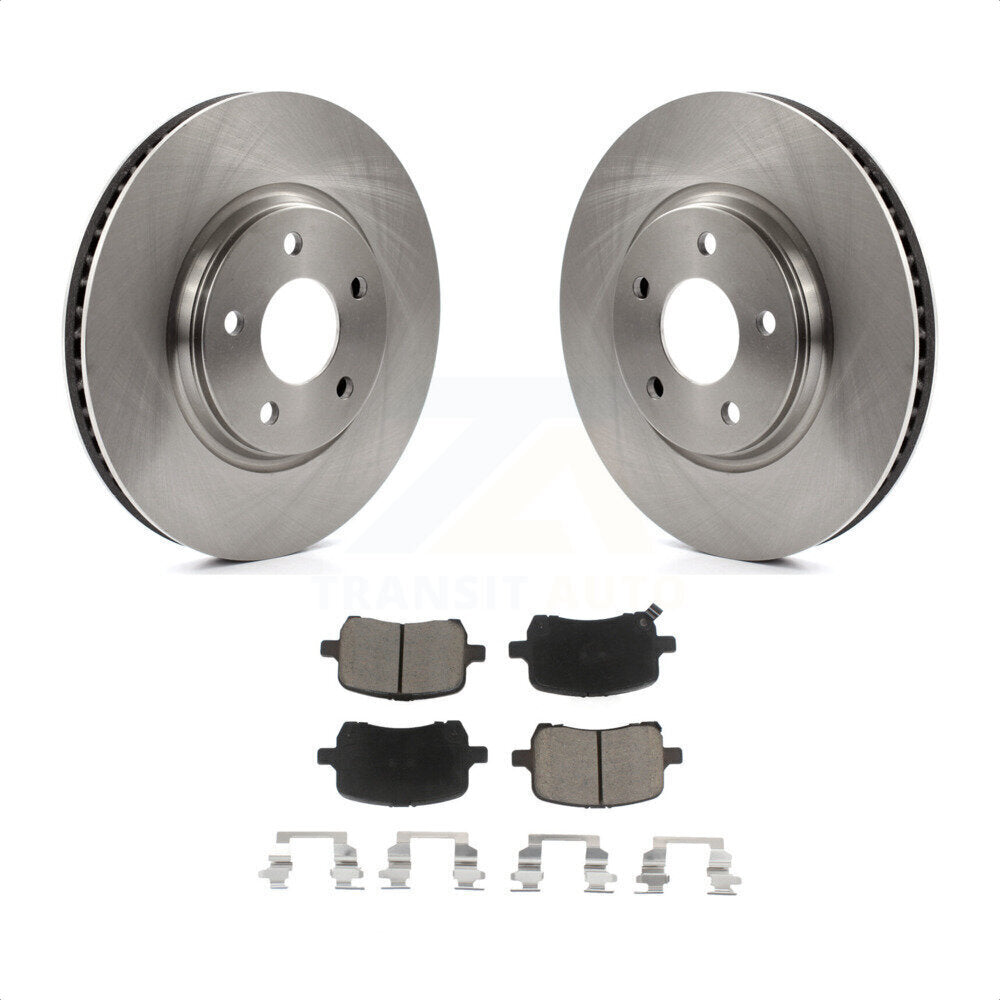 Front Disc Brake Rotors And Ceramic Pads Kit For Chevrolet Cobalt Malibu Saturn Ion HHR Pontiac G6 Pursuit K8C-100453 by Transit Auto