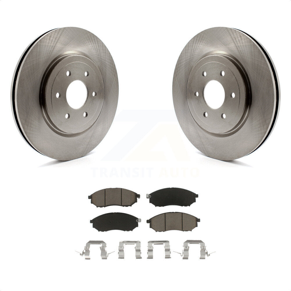 Front Disc Brake Rotors And Ceramic Pads Kit For 2008-2012 Nissan Pathfinder 5.6L K8C-100463 by Transit Auto