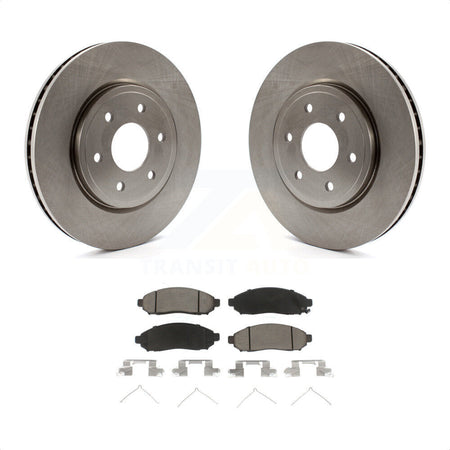 Front Disc Brake Rotors And Ceramic Pads Kit For Nissan Frontier Pathfinder Xterra Suzuki Equator K8C-100464 by Transit Auto