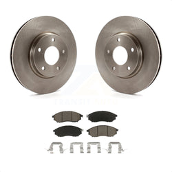 Front Disc Brake Rotors And Ceramic Pads Kit For INFINITI Q45 M45 K8C-100465