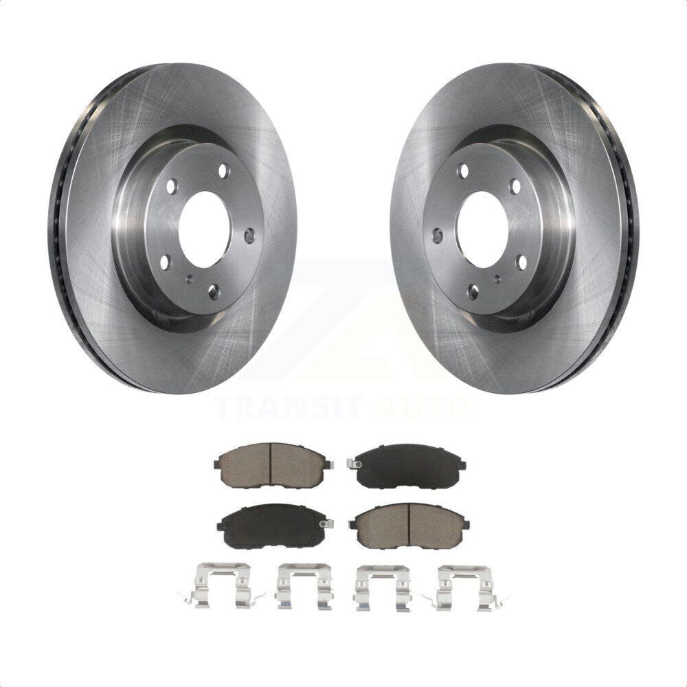 Front Disc Brake Rotors And Ceramic Pads Kit For INFINITI G35 Nissan 350Z K8C-100466 by Transit Auto